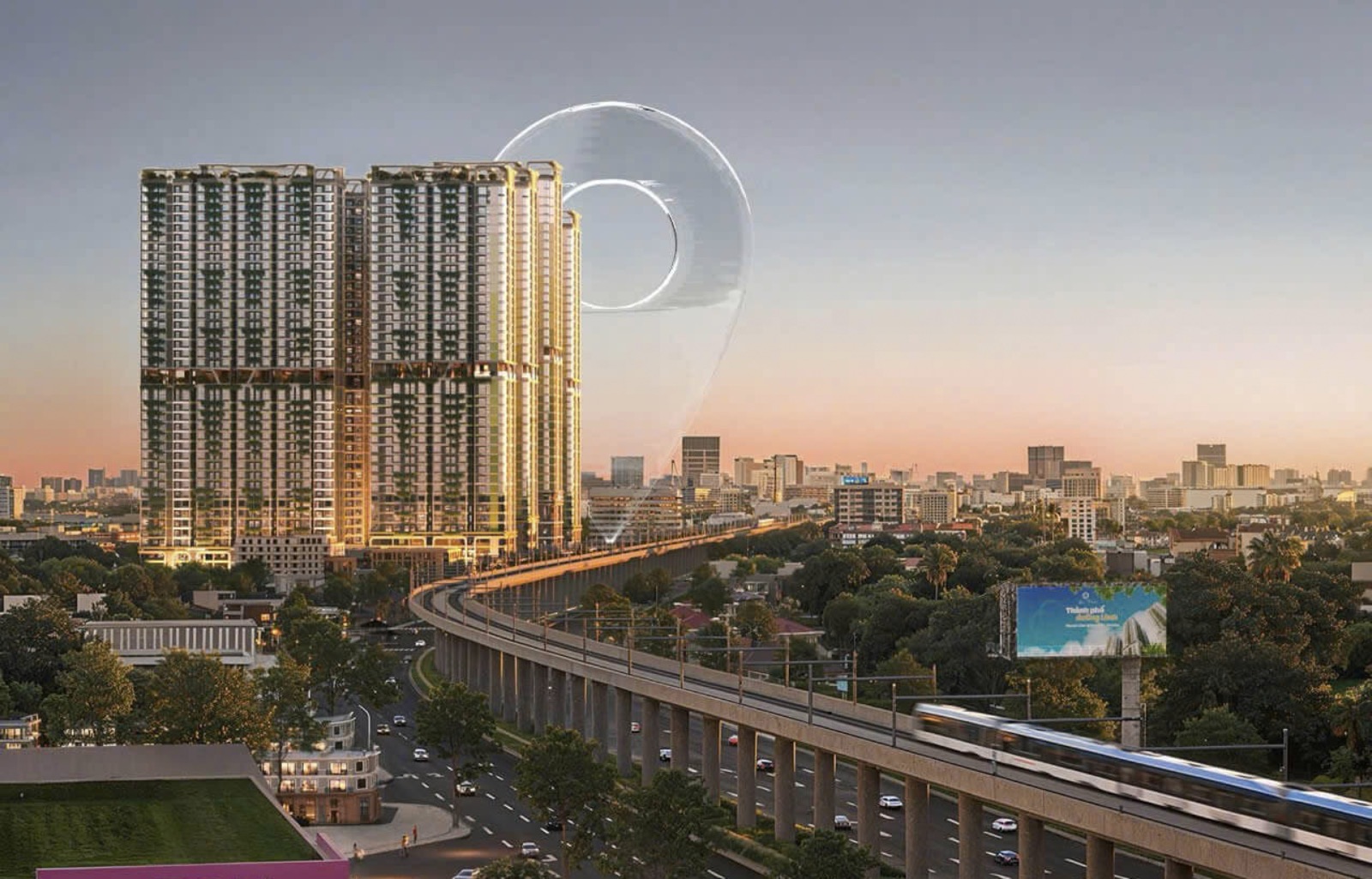 Lusso Saigon mặt tiền Quốc lộ 13, tuyến metro trên cao và AEON Mall ngay bên cạnh