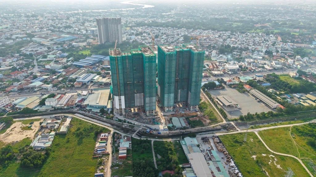Toàn cảnh khu đất dự án nhìn từ trên cao